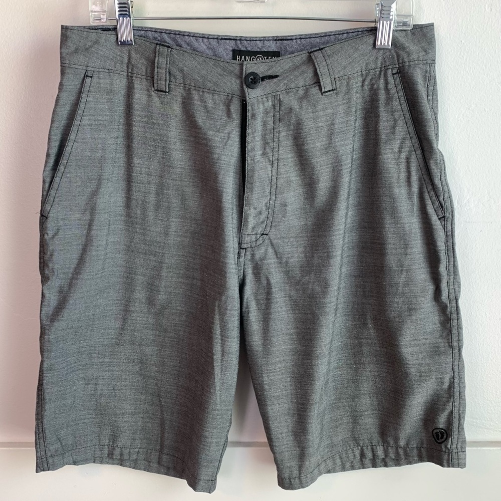 Hang Ten Gray Striped Chino Shorts